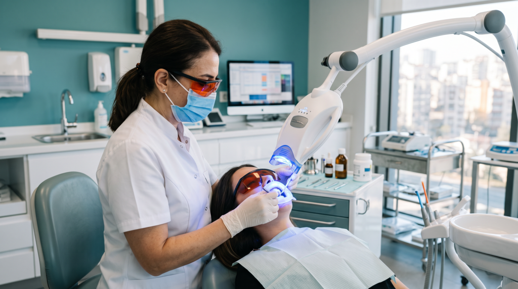 Profesyonel diş beyazlatma - Kemerburgaz diş kliniği
