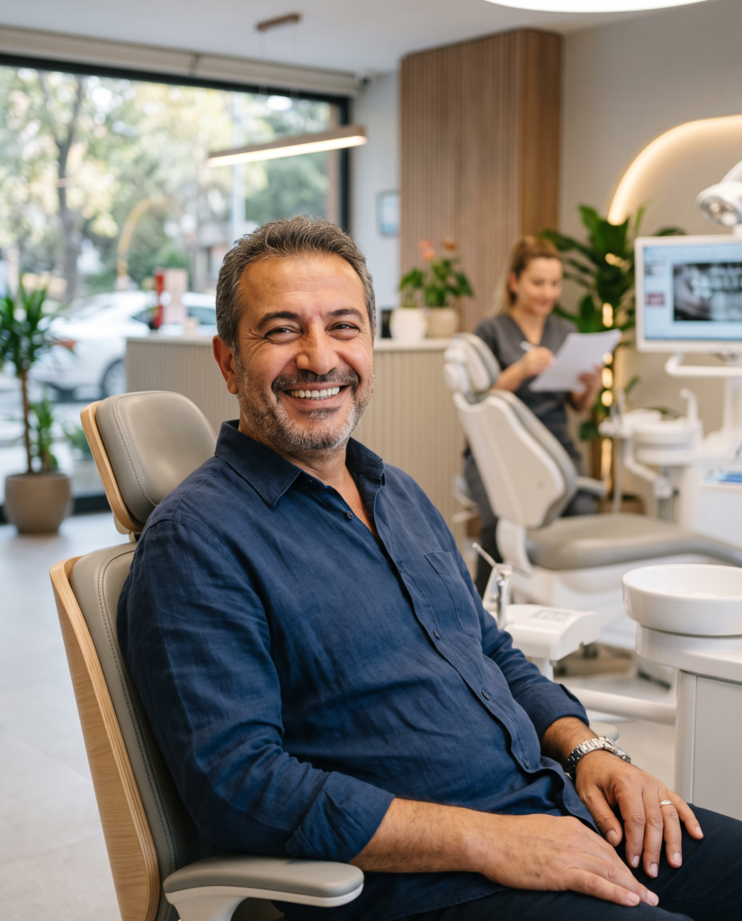 İmplant tedavisi sonrası sağlıklı gülümseme