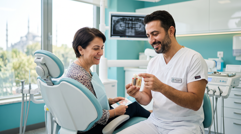Kemerburgaz Pasifik diş kliniğinde implant tedavisi danışmanlığı