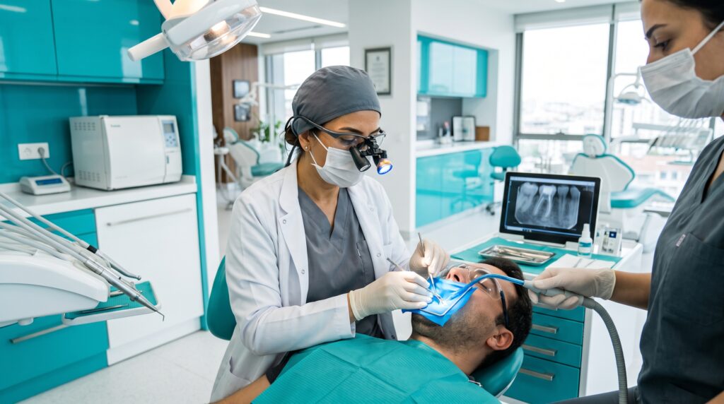Kanal tedavisi uygulaması - Kemerburgaz diş kliniği