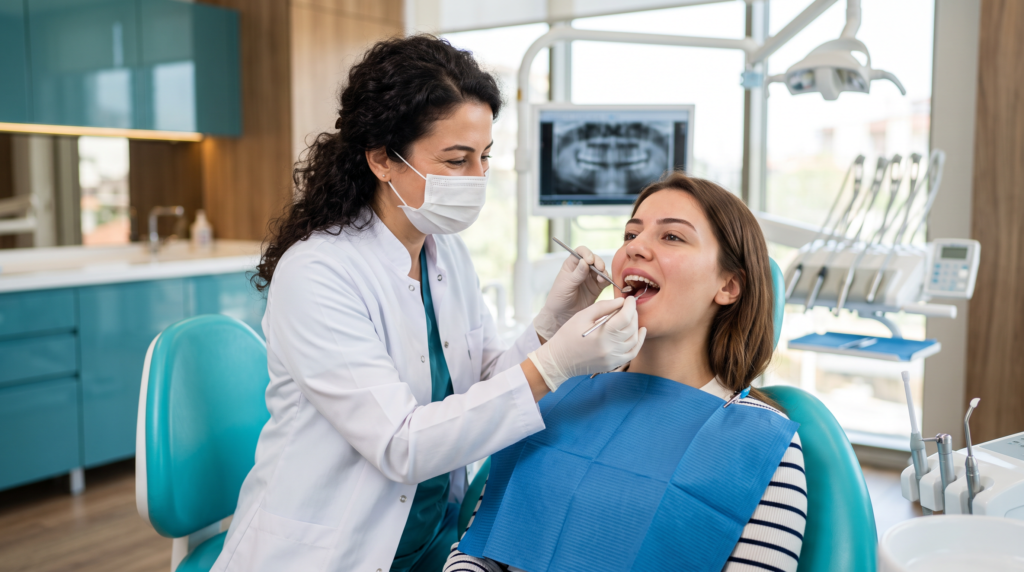 Periodontoloji diş eti muayenesi - Kemerburgaz diş kliniği